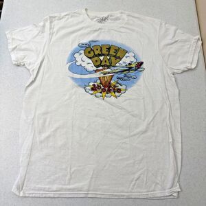 Adult Large Green Day - “Dookie” Band White Graphic T-SHIRT SEE MEASUREMENTS